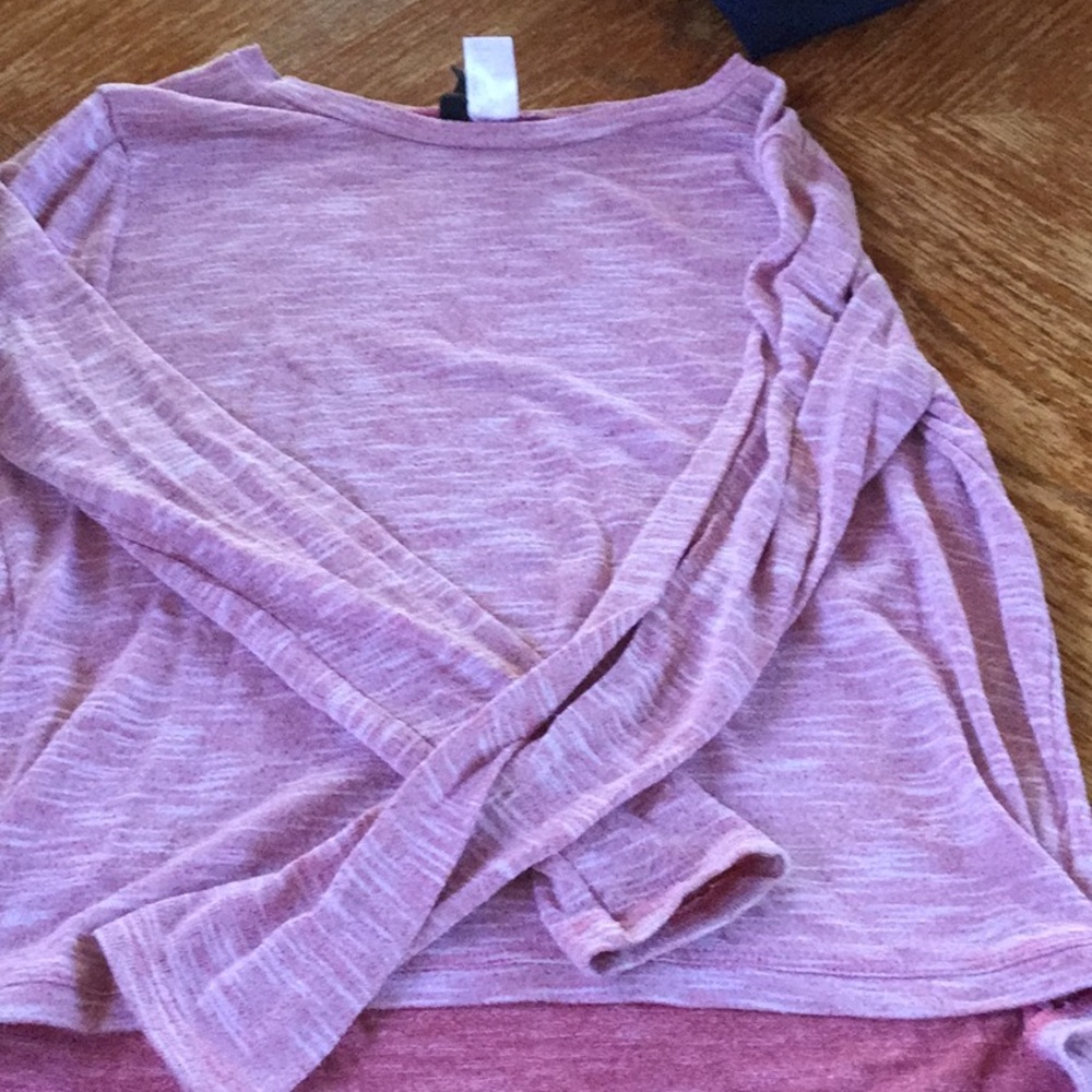 Long sleeve pink top